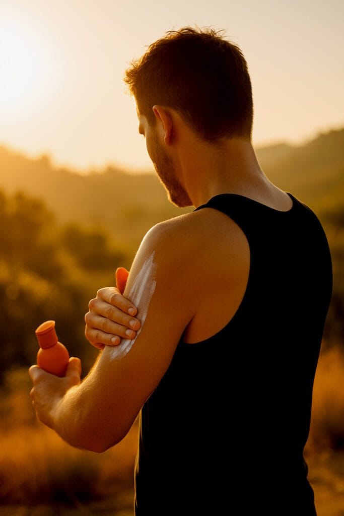 Vitamin D sunlight benefits for men: safe exposure and sunscreen balance