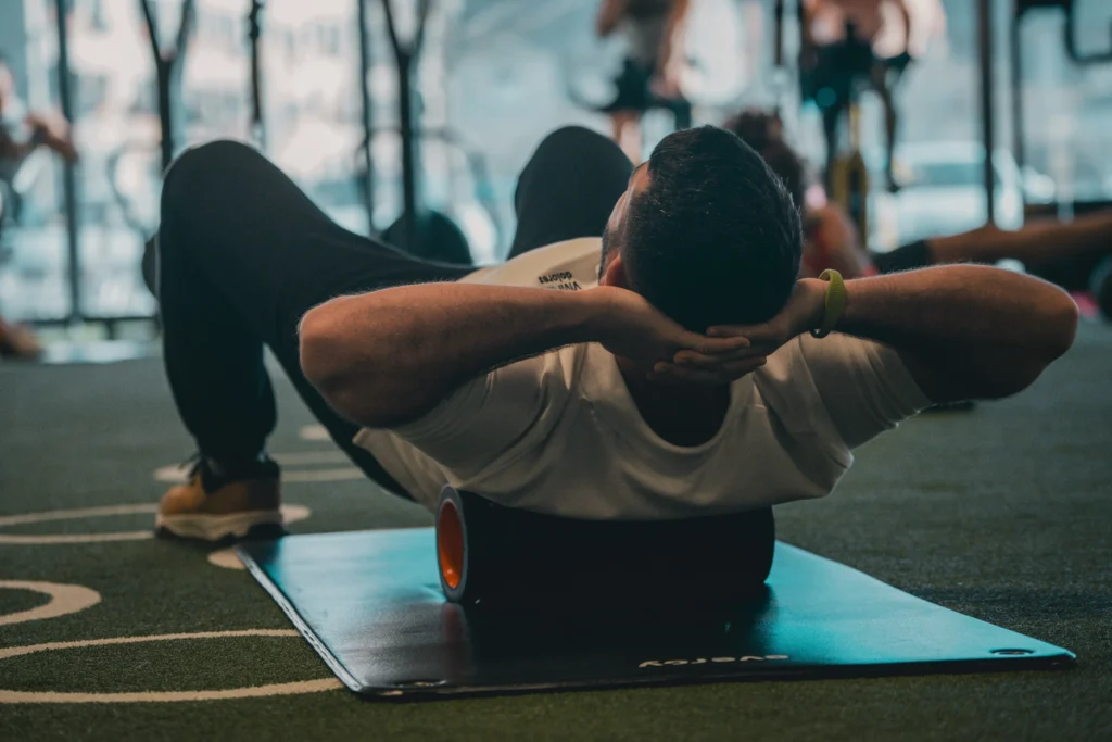 Man practicing a morning habit by exercising to boost energy and focus
